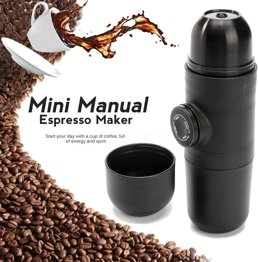 DieffematicKF Ekspresy do kawy Manual Ekspres do kawy Ręcznie Operowany Espresso Machine Pot przenośne odkryte odkryty ekspres do kawy mini espresso mini ekspres do kawy