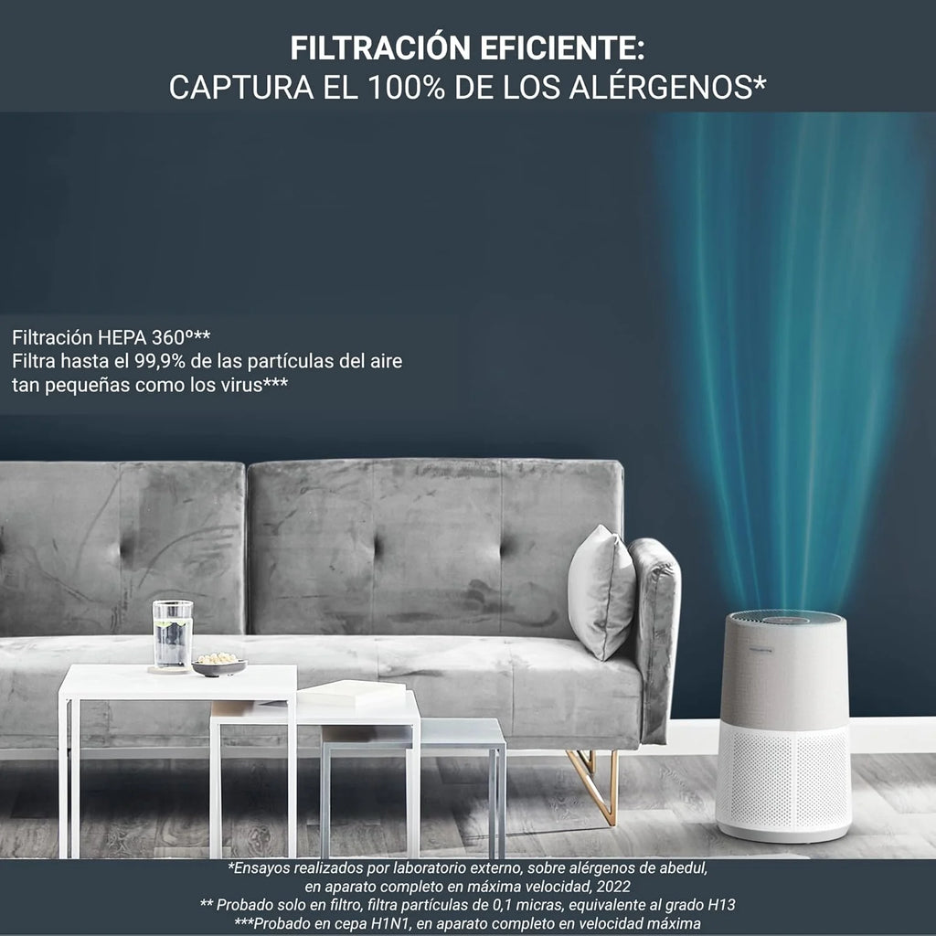 Rowenta PU6180 Intense Pure Air Home oczyszczacz powietrza | filtr HEPA | filtruje formaldehyd | CADR 360 m3/h | aplikacja czystego powietrza | 4 tryby automatyczne | mniej niż 32 dB (A) | wykończenie