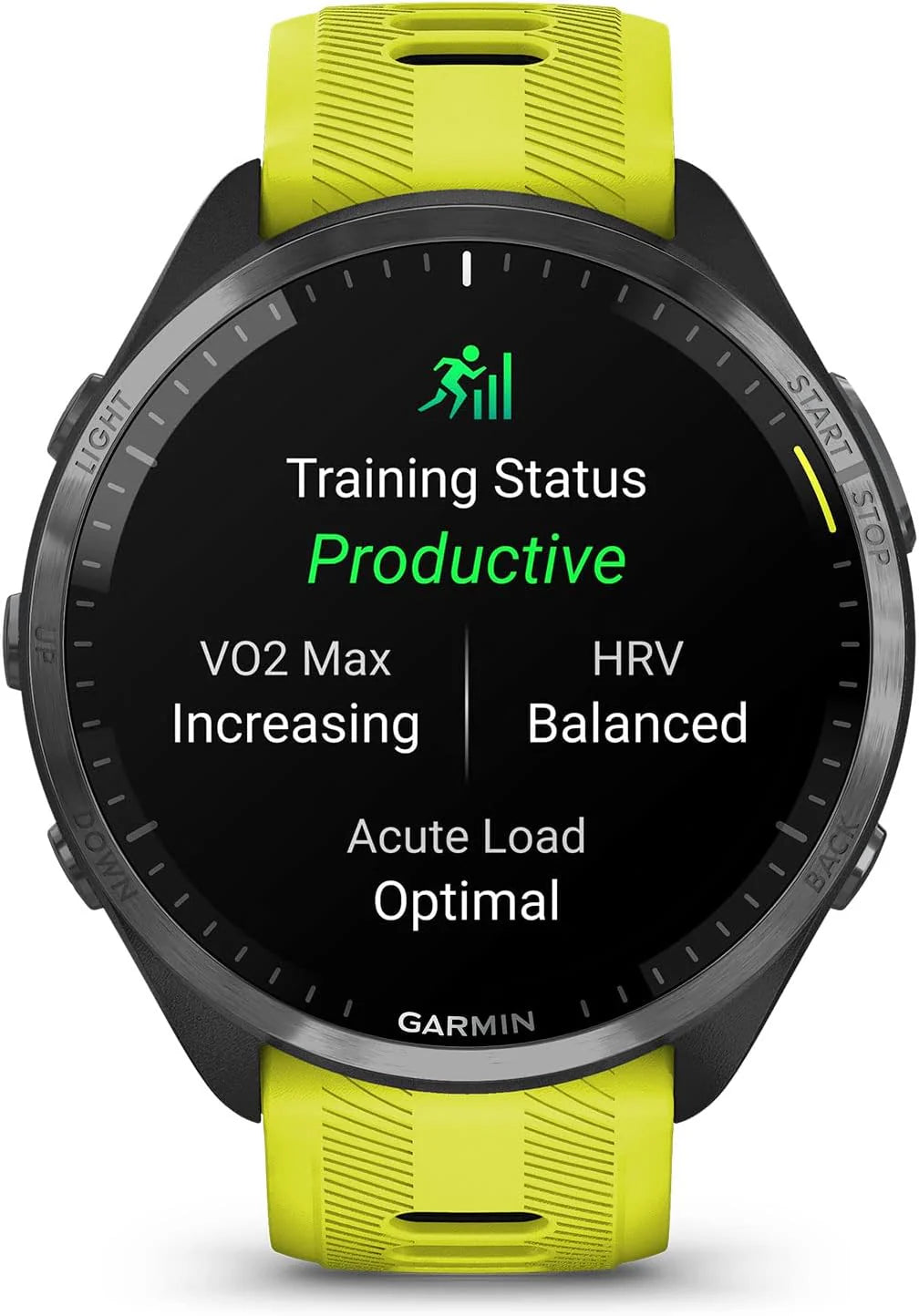 Garmin Forerunner® 965 Inteligentny zegarek do biegania, kolorowy wyświetlacz AMOLED, pomiary treningu i informacje o odzyskiwaniu, czarny i pudrowo-szary, 010-02809-00
