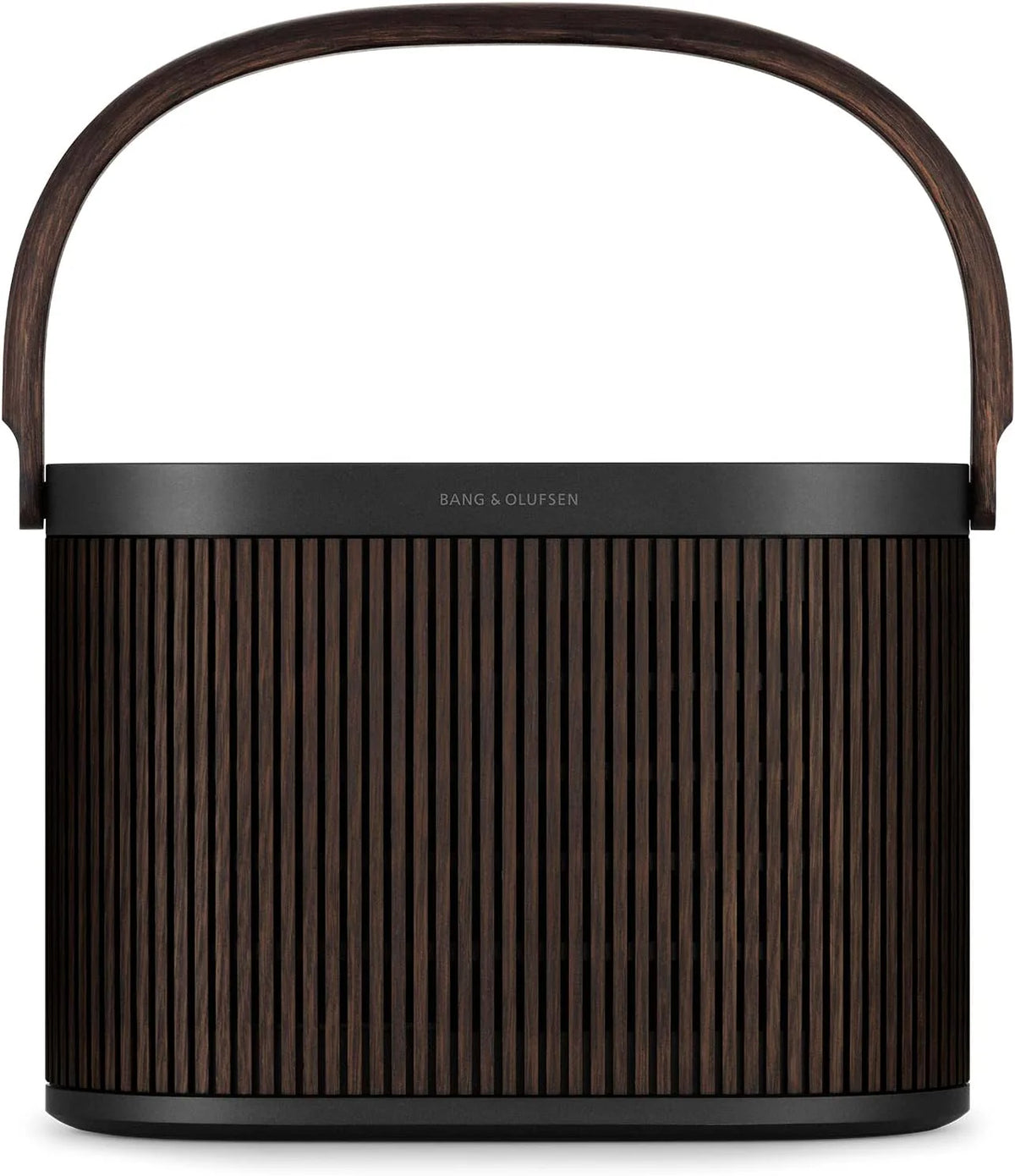 Bang & Olufsen Beosound A5 - Potężny luksusowy przenośny głośnik modułowy Bluetooth i WiFi do domu lub na zewnątrz, z długą żywotnością baterii i wbudowanym bezprzewodowym ładowaniem - Dark Oak
