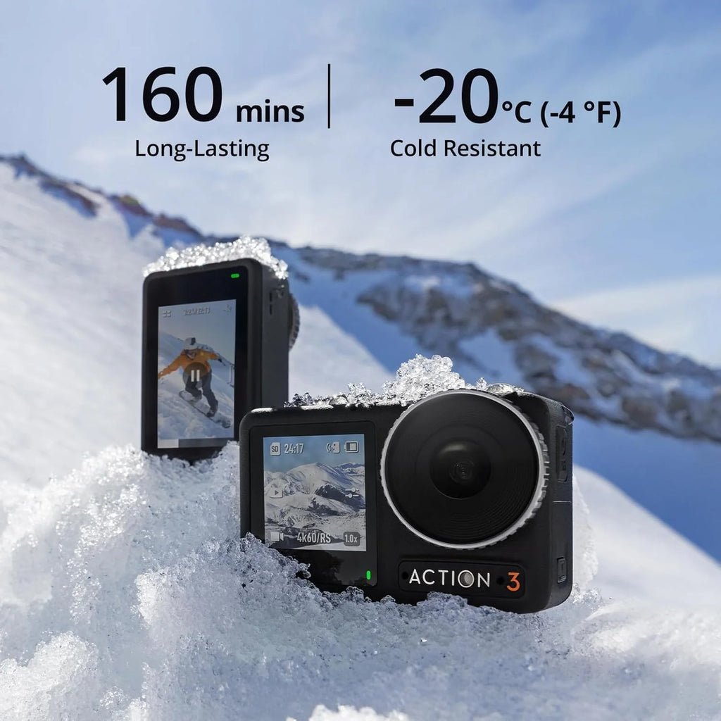 DJI Osmo 360 Essential Combo, kamera 360 z 1-calowym obrazowaniem 360°, natywne wideo 8K 360°, zestaw z niewidocznym selfie stickiem 1,2 m, wydłużony czas pracy z 2 akumulatorami