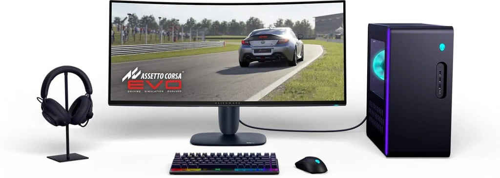 Alienware AW3425DWM monitor gamingowy 34 zakrzywiony 1500R WQHD 3440x1440 HDR 400 VA panel 180 Hz 1 ms, AMD FreeSync Premium, VESA AdaptiveSync, 2x HDMI 1x DisplayPort 1.4, 3 lata - czarny