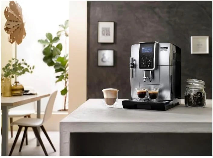 De’Longhi Dinamica ECAM 350.55.B Automatyczny Ekspres do Kawy, Tworzywo Sztuczne, 1450 W, 1,8 L, Czarny