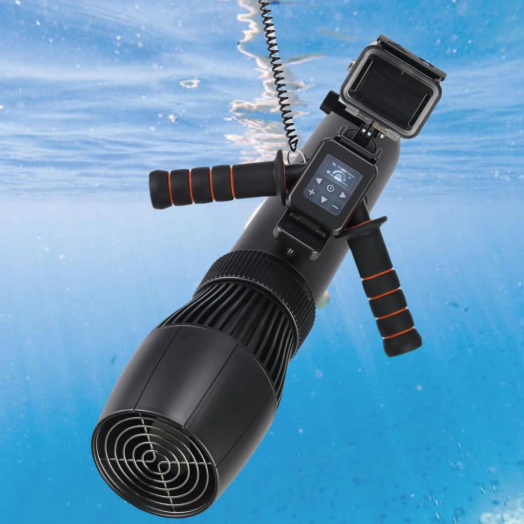 Podwodny Skuter, 500w Zdalnie Sterowany Podwodny Ster Strumieniowy, 9 Biegowy Przełącznik, 40m Głęboki Basen Deska Surfingowa Skuter Wodny, Przenośny Śmigło,10000mah
