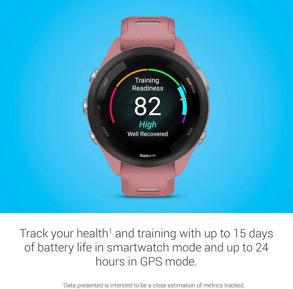 Garmin Forerunner 265 Smartwatch Do Biegania GPS 46mm, AMOLED, HRV Status, Do 13 Dni na Baterii, Czarny