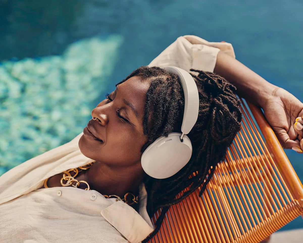 Sonos Ace – Bezprzewodowe słuchawki Bluetooth z redukcją szumów – Do 30 godzin pracy na baterii – Dźwięk przestrzenny – Dynamiczne śledzenie głowy – Białe