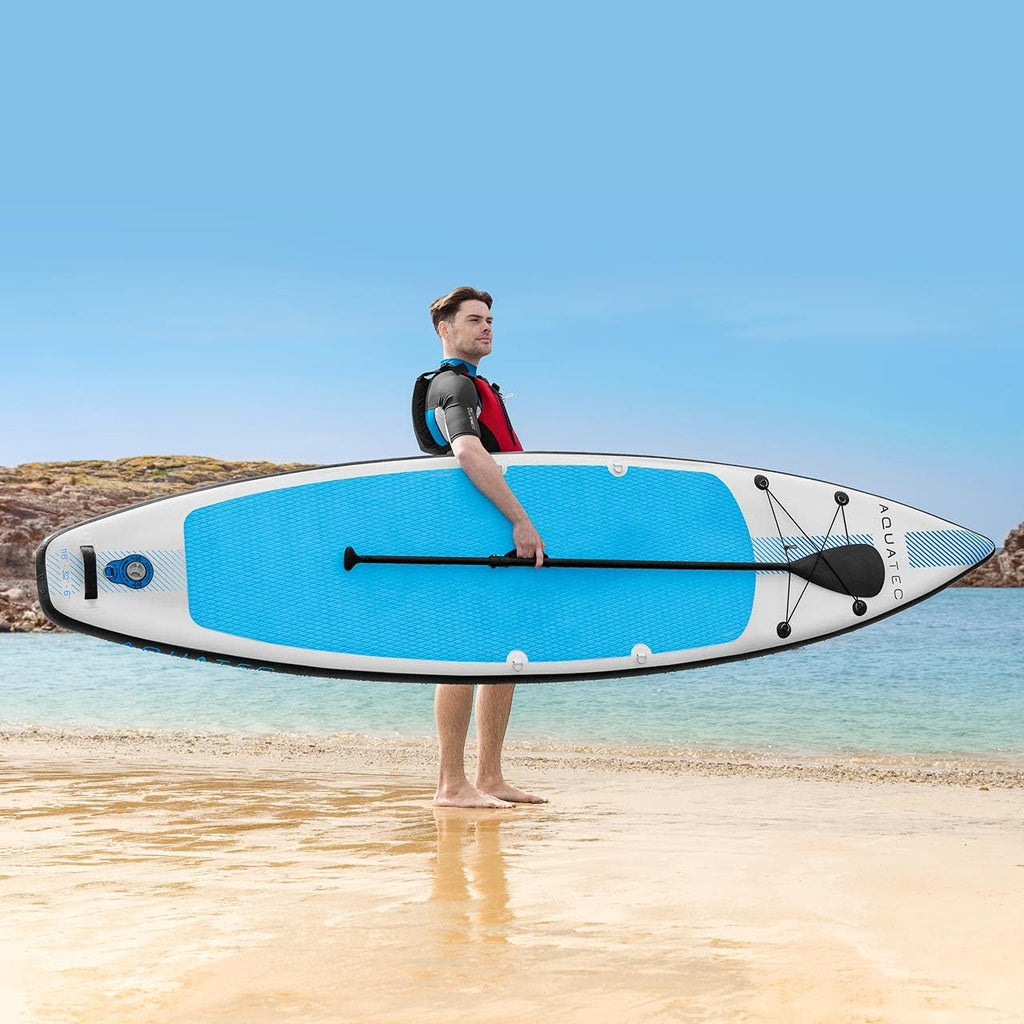 AQUATEC Deska do wiosłowania Touring 11'6 – nadmuchiwane deski do wiosłowania | nadmuchiwane deski do wiosłowania z akcesoriami do wiosłowania | Zestaw do padleboardingu Stand Up