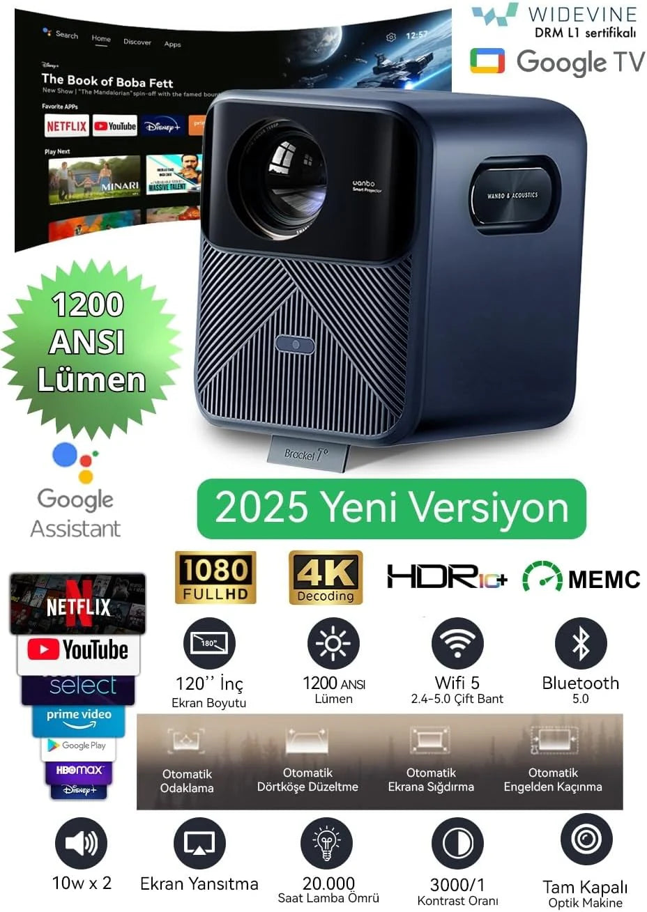 Projektor Wanbo Mozart 1 Pro Full HD 1920 x 1080 pikseli 900 lm