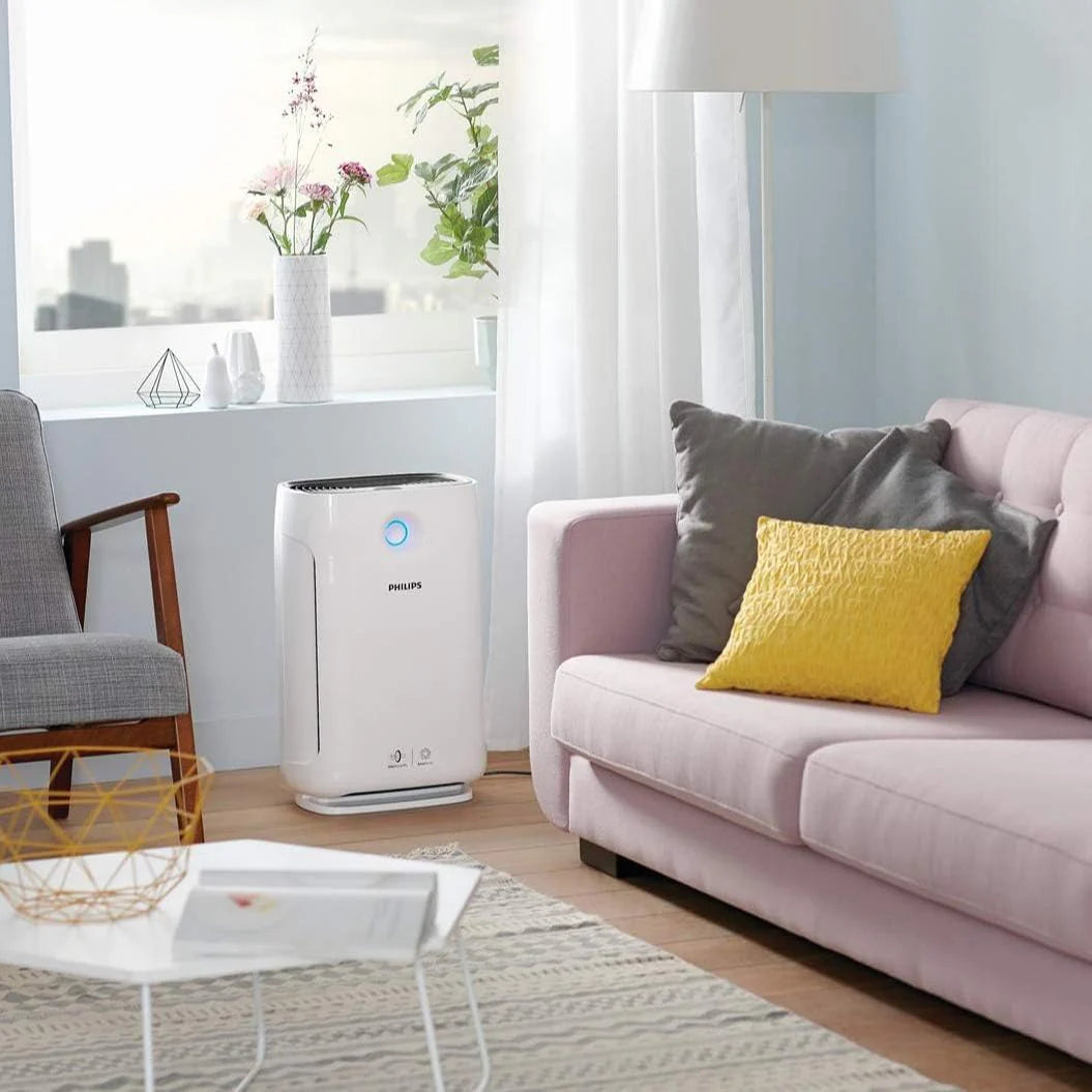 Philips Seria 2000 Oczyszczacz Powietrza - Usuwa Zarazki, Pył i Alergeny w Pomieszczeniach do 79m², 3 Prędkości, Tryb Snu (AC2887/10) [Klasa energetyczna A]