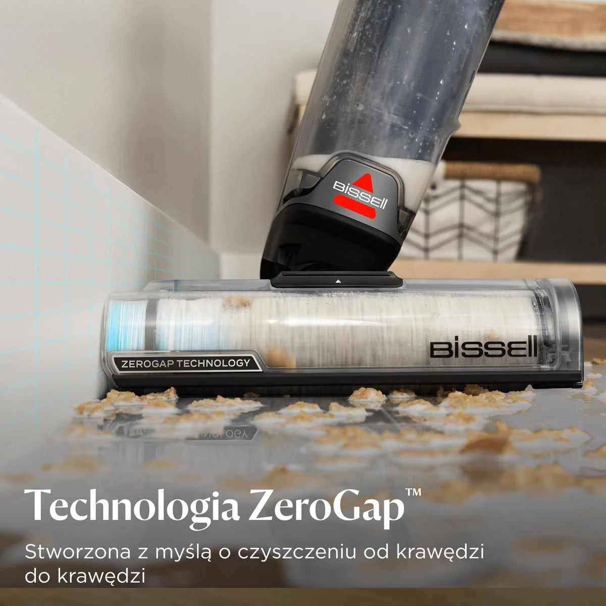 BISSELL CrossWave OmniForce, Odkurzacz Bezprzewodowy Mokro i Sucho, Odkurzanie i Mycie lub tryb Wyłącznie Odkurzania, Odkurzacz Piorący o Wysokiej Mocy, 240m² Czyszczenia Wielopowierzchniowego, 3912N