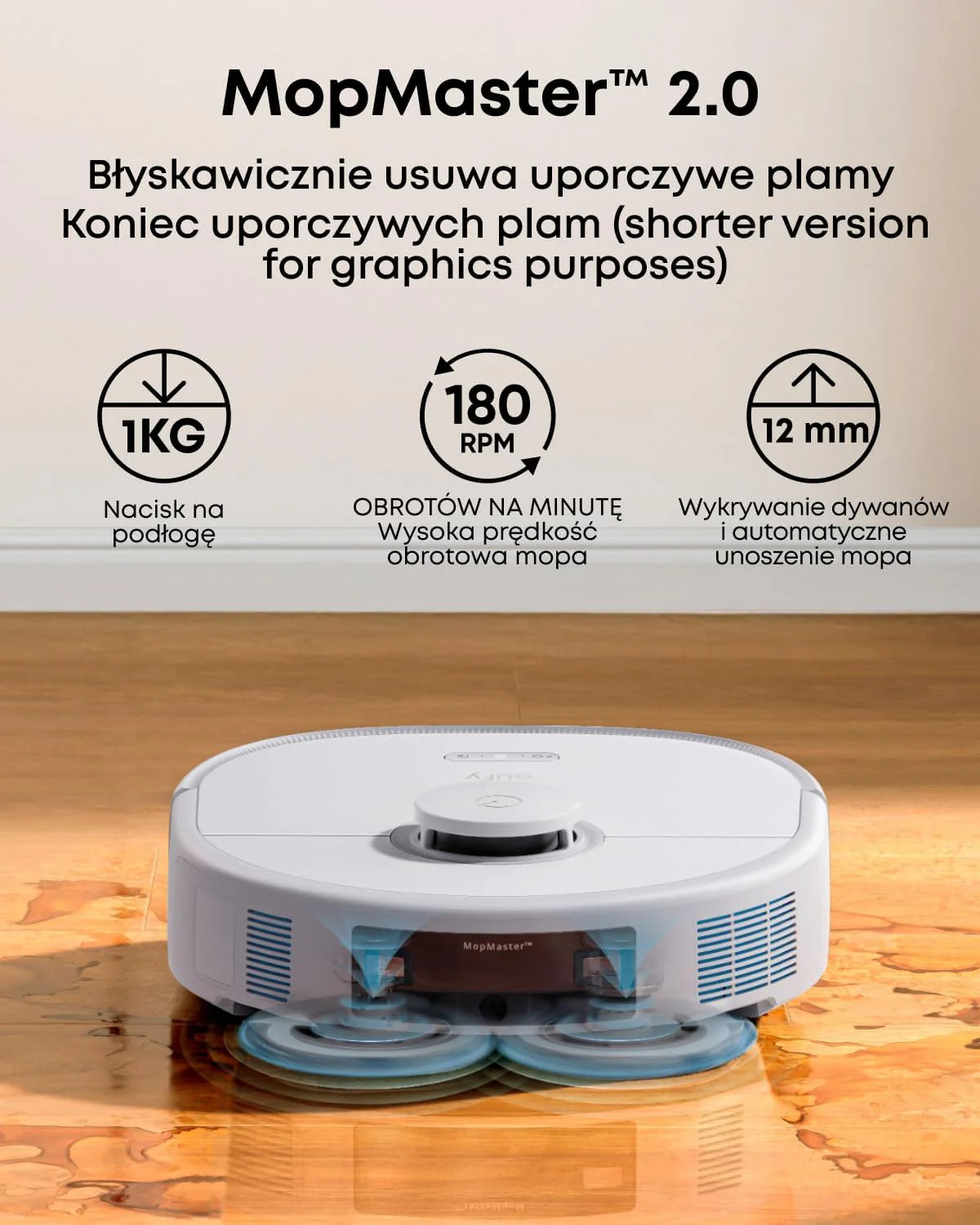 Robot odkurzający eufy X10 Pro Omni z systemem MopMaster 2.0 (8000 Pa), technologią inteligentnej nawigacji iPath, automatycznie opróżniającym się zbiornikiem na kurz o pojemności 2,5 l (Czarny)