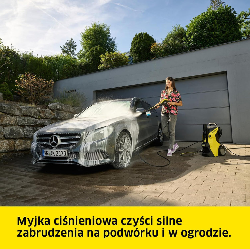 Kärcher Myjka Ciśnieniowa K 7 Premium Power Home, Ciśnienie 180 Bar, Wydajność 600 lH, Moc 3000 W, Bęben na Wąż, Pistolet, Dysza Rotacyjna