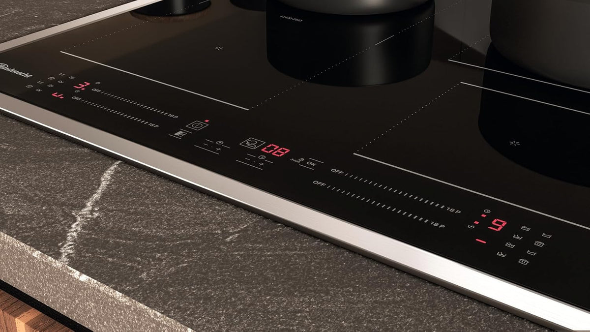 Bauknecht BS 5460C CPFT indukcyjna funkcja wzmacniacza płyty grzewczej, CleanProtect-Touch Control, sterowanie Flexi Duo-Simmer, wskaźnik ciepła resztkowego