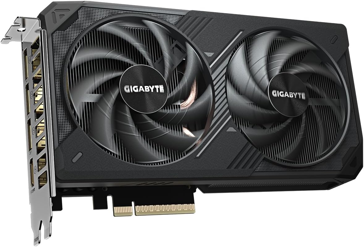 Gigabyte GeForce RTX 5060 WINDFORCE OC 8G karta graficzna - 8 GB GDDR7, 128 bit, PCI-E 5.0, zegar rdzeniowy 2512 MHz, 3 x DisplayPort, 1 x HDMI, GV-N5060WF2OC-8GD