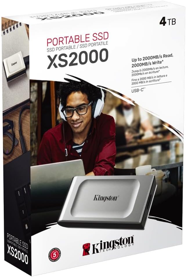 Kingston XS2000 Zewnętrzny dysk SSD 4 TB USB 3.2 Gen 2 -SXS2000/4000G