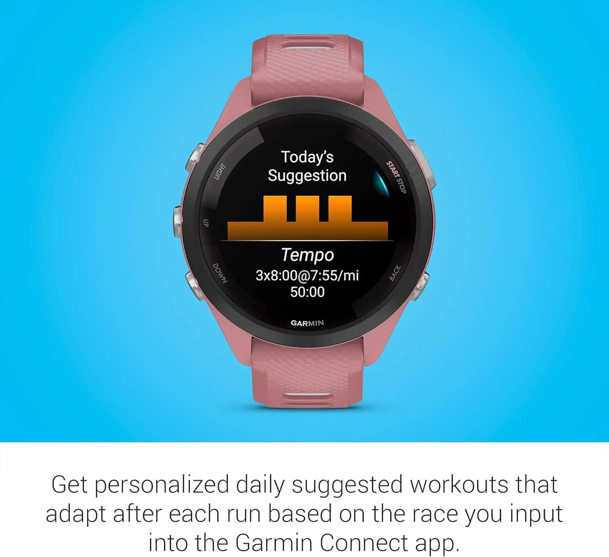 Garmin Forerunner 265 Smartwatch Do Biegania GPS 46mm, AMOLED, HRV Status, Do 13 Dni na Baterii, Czarny