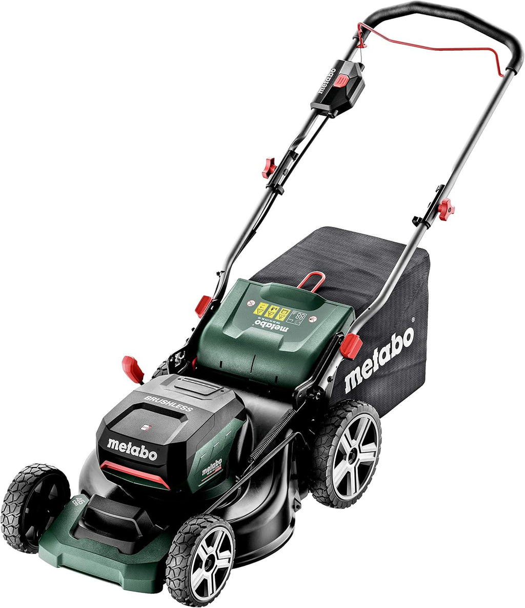 Metabo kosiarka akumulatorowa RM 36-18 LTX BL 46 – 601606850 – 18 V – Kosiarka z funkcją mulczowania – Do ogrodów o powierzchni do 800 m² – Bez akumulatora i ładowarki