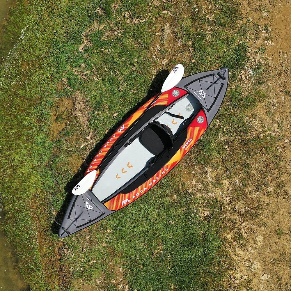 Aqua Marina Memba-330, nadmuchiwany kajak rekreacyjny dla 1 osoby, długość 330 cm, pomarańczowy