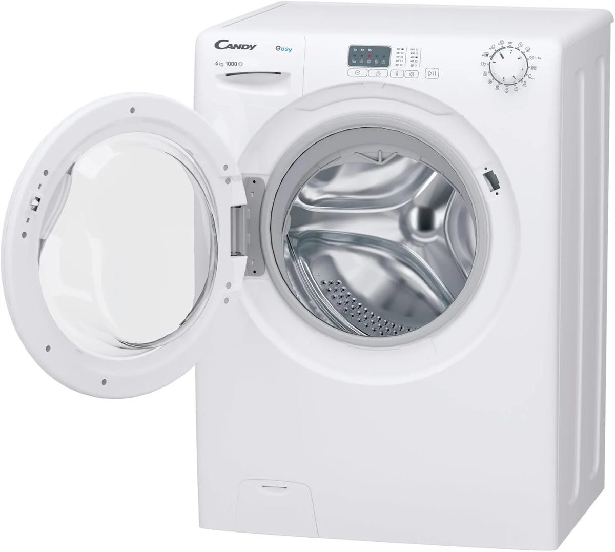 Candy EY4061DW4/1-S pralka 6 kg, ładowanie przednie, wolnostojąca, 1000 obr./min, klasa energetyczna B