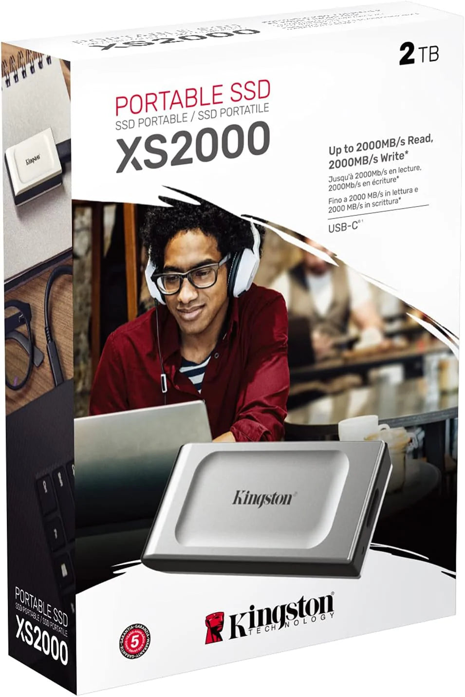 Kingston XS2000 Zewnętrzny dysk SSD 2 TB USB 3.2 Gen 2 - SXS2000/2000G