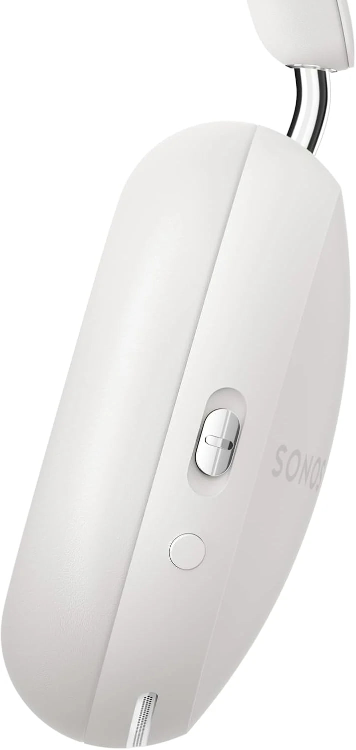 Sonos Ace – Bezprzewodowe słuchawki Bluetooth z redukcją szumów – Do 30 godzin pracy na baterii – Dźwięk przestrzenny – Dynamiczne śledzenie głowy – Białe