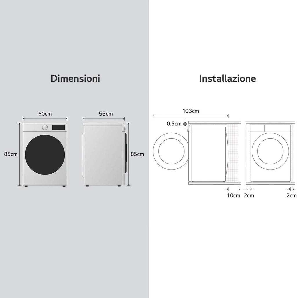 LG W4NX1085NWB pralko-suszarka 8/5 kg seria X1, pralka i suszarka, klasa A/E, 1400 r., Wi-Fi, top zdejmowany, Allergy Care, technologia 6 Motion Direct Drive, biały