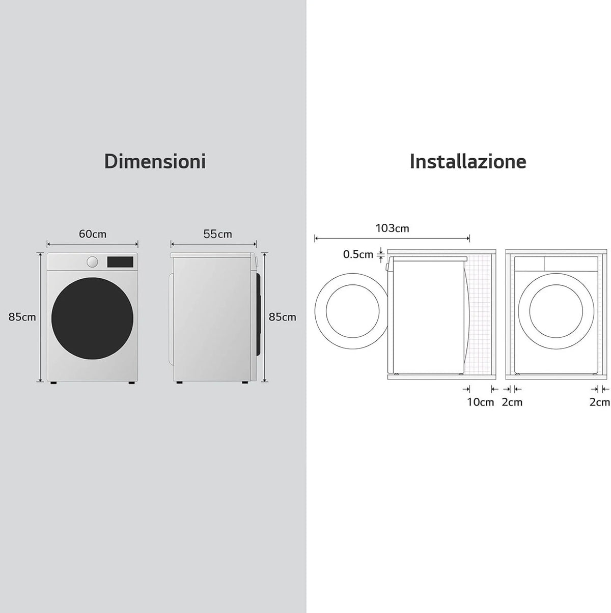 LG W4NX1085NWB pralko-suszarka 8/5 kg seria X1, pralka i suszarka, klasa A/E, 1400 r., Wi-Fi, top zdejmowany, Allergy Care, technologia 6 Motion Direct Drive, biały