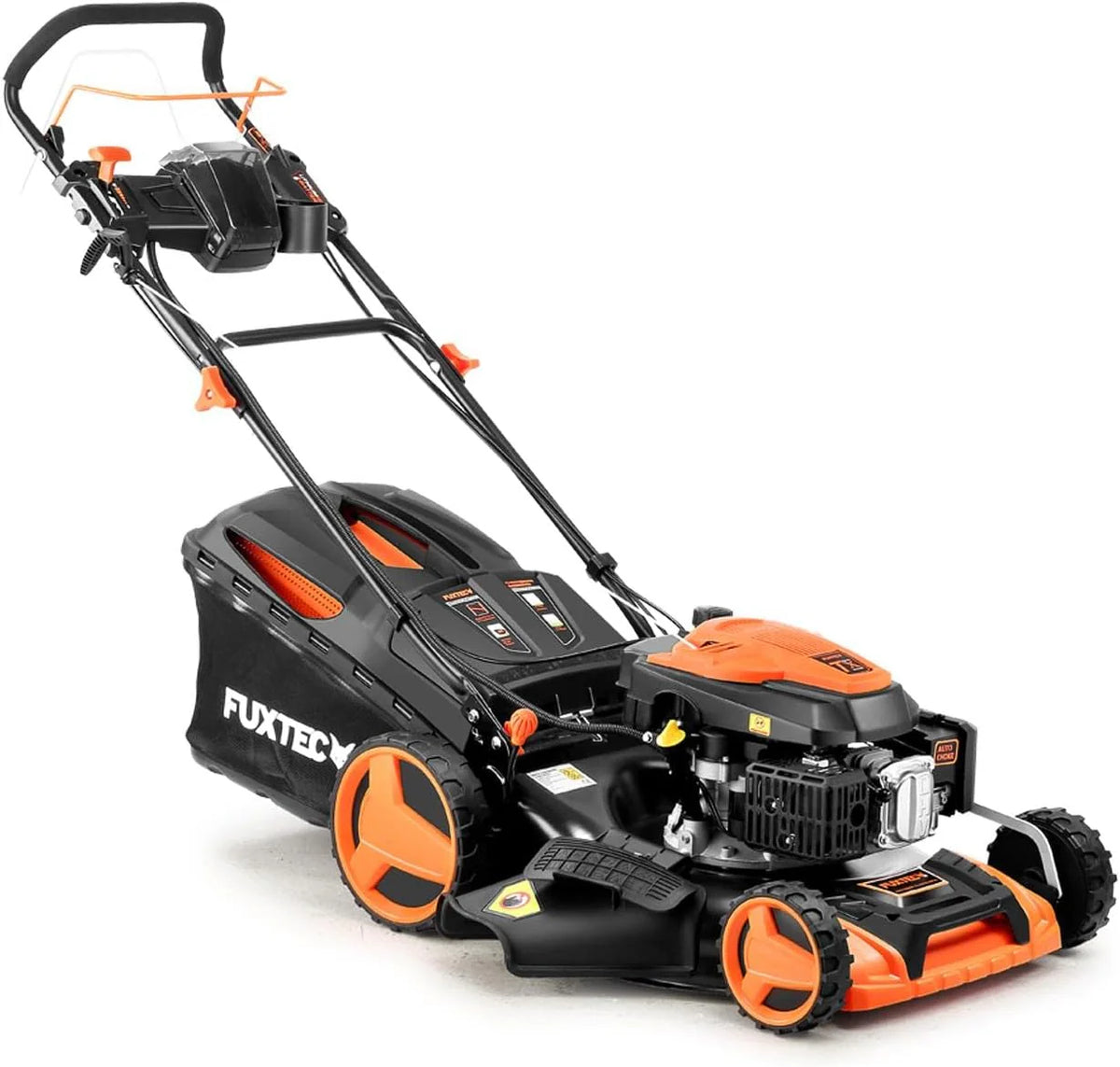 Kosiarka spalinowa FUXTEC 4w1 FX-RM5196eSPRO, 6 KM / 4,4 kW, szer. koszenia 51 cm, naped tylny regulowany, 4-suwowa, 25–75 mm, kosz 60 l i funkcja mulczowania