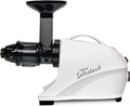 Tribest Solostar 4 Slow Juicer – pozioma sokowirówka do warzyw i owoców – 47 obr./min, 120 W – elektryczna wyciskarka do soków – biała