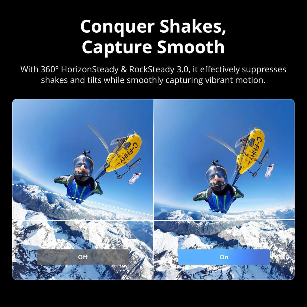 DJI Osmo 360 Adventure Combo, kamera 360 z 1-calowym obrazowaniem 360°, wydłużony czas pracy z 3 akumulatorami, natywne wideo 8K 360°, kamera sportowa do tworzenia vlogów