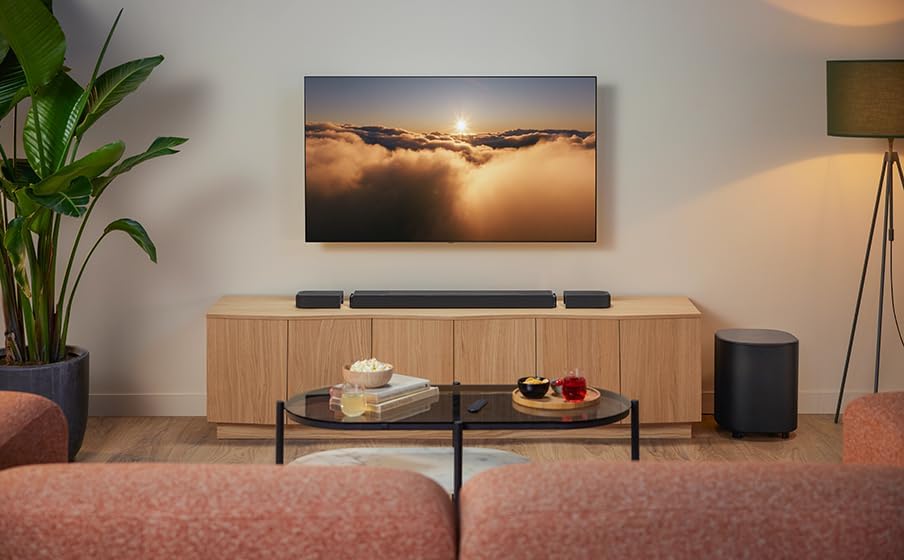 JBL Bar 1300 MK2 – 11.1.4-kanałowy soundbar Bluetooth do telewizora z odłączanymi głośnikami, 8-calowym subwooferem, Dolby Atmos i DTS:X, HDMI eARC, Wi-Fi, PureVoice 2.0 i MultiBeam 3.0, czarny