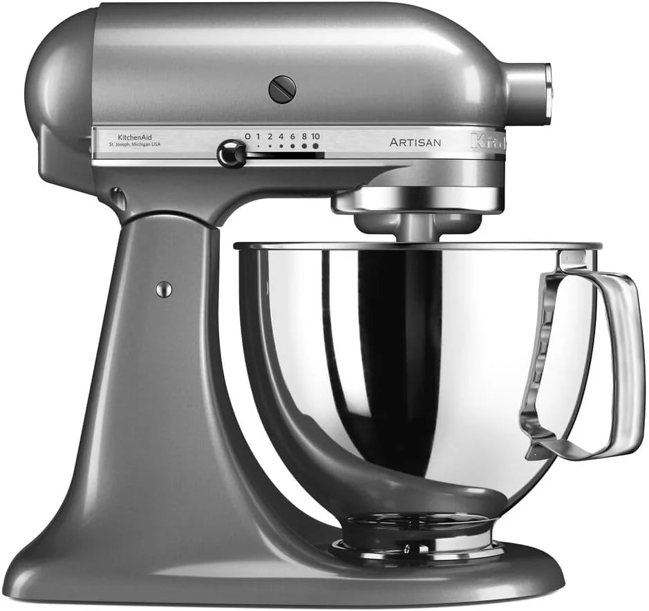 KitchenAid Robot kuchenny I Artisan I wielofunkcyjny robot kuchenny z odchylaną głowicą, z 4 akcesoriami, 4,8 l (pistacjowy)