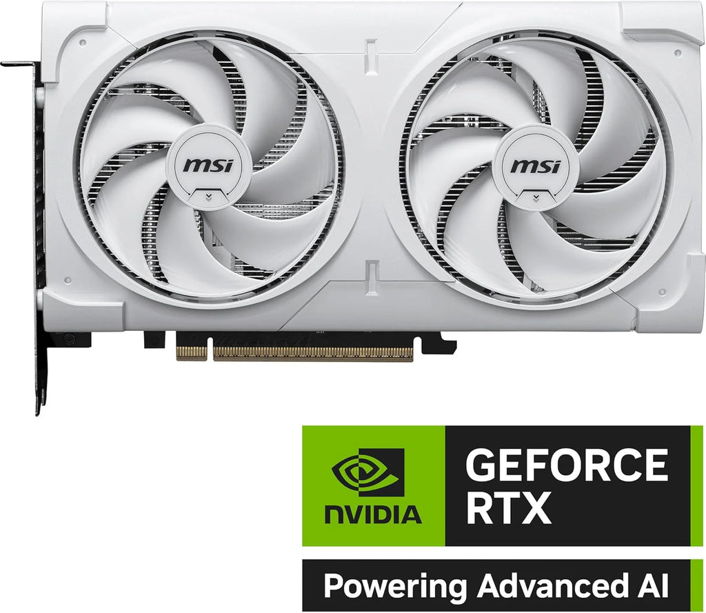 MSI Karta graficzna NVIDIA GeForce RTX 5060 Ti 8G Ventus 2X OC Plus - 8 GB GDDR7 (28 GB/s /128 Bits), PCIe 5.0 - Podwójny wentylator (2 x wentylatory STORMFORCE), HDMI 2.1b, DisplayPort 2.1b