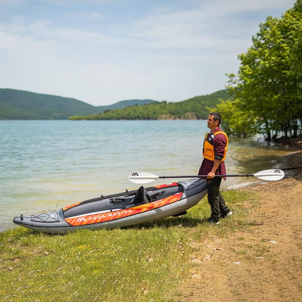 Aqua Marina Memba-330, nadmuchiwany kajak rekreacyjny dla 1 osoby, długość 330 cm, pomarańczowy