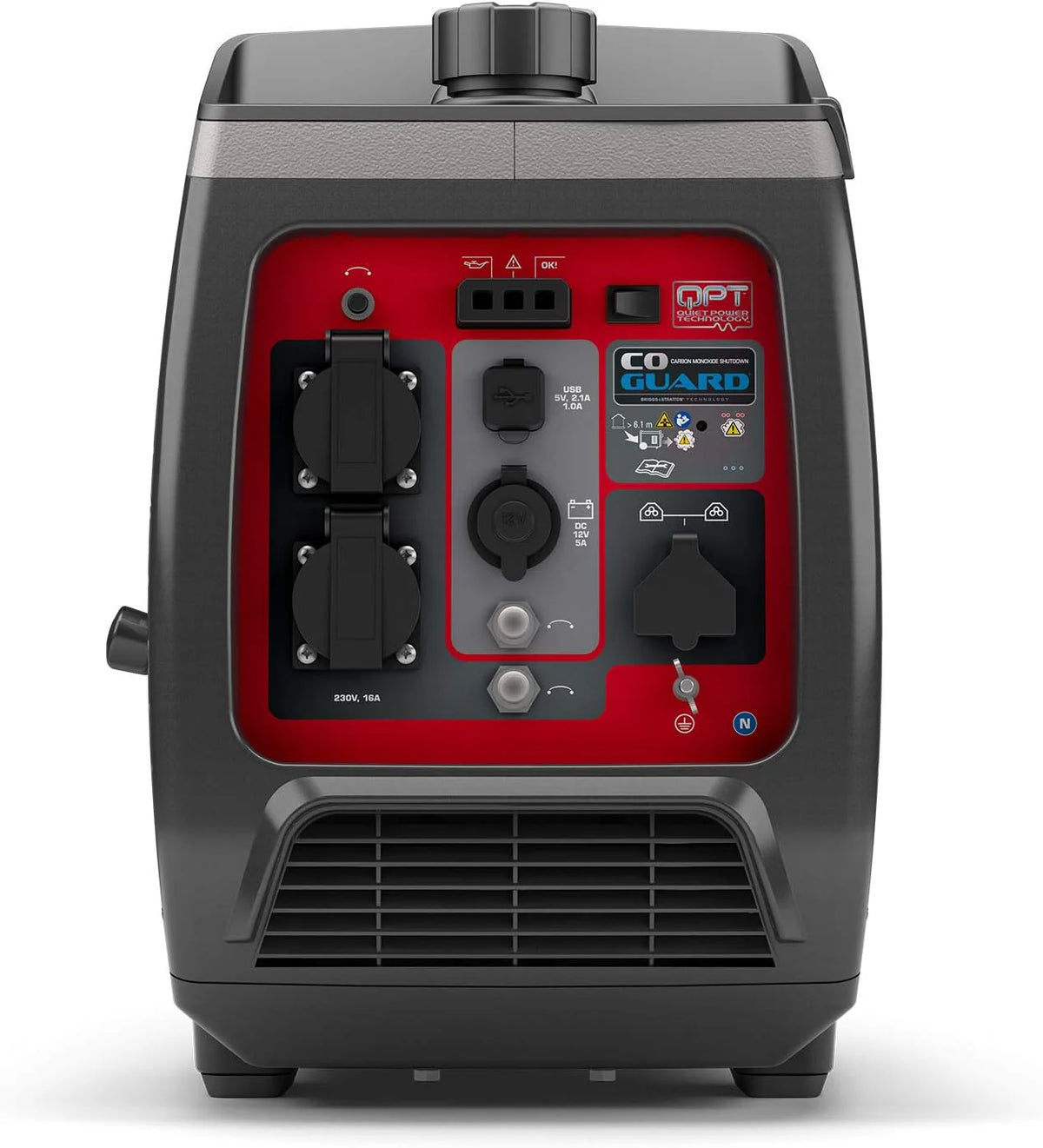 Briggs & Stratton 030800 Inwerterowy Generator Prądu z Serii Powersmart P2400 o Mocy 2400 W/1800 w Czystej Prądu, Bardzo Cichy i Lekki i Lekki, W