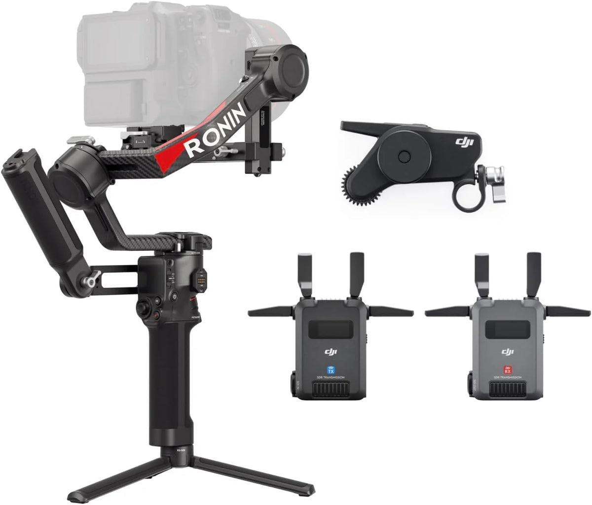 DJI RS 4 Pro Combo (2026), 3-osiowy Stabilizator gimbala do lustrzanek i kamer Canon/Sony/Panasonic/Nikon/Fujifilm, natywne nagrywanie w pionie, 4,5 kg/10 lbs udźwigu, transmisja SDR
