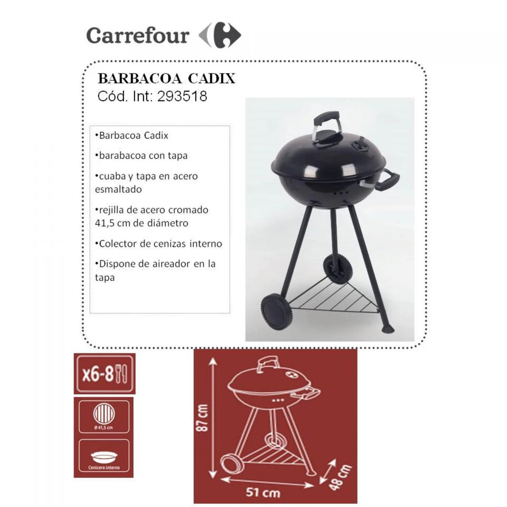 Barbacoa Nowy Cadix 51x48x87