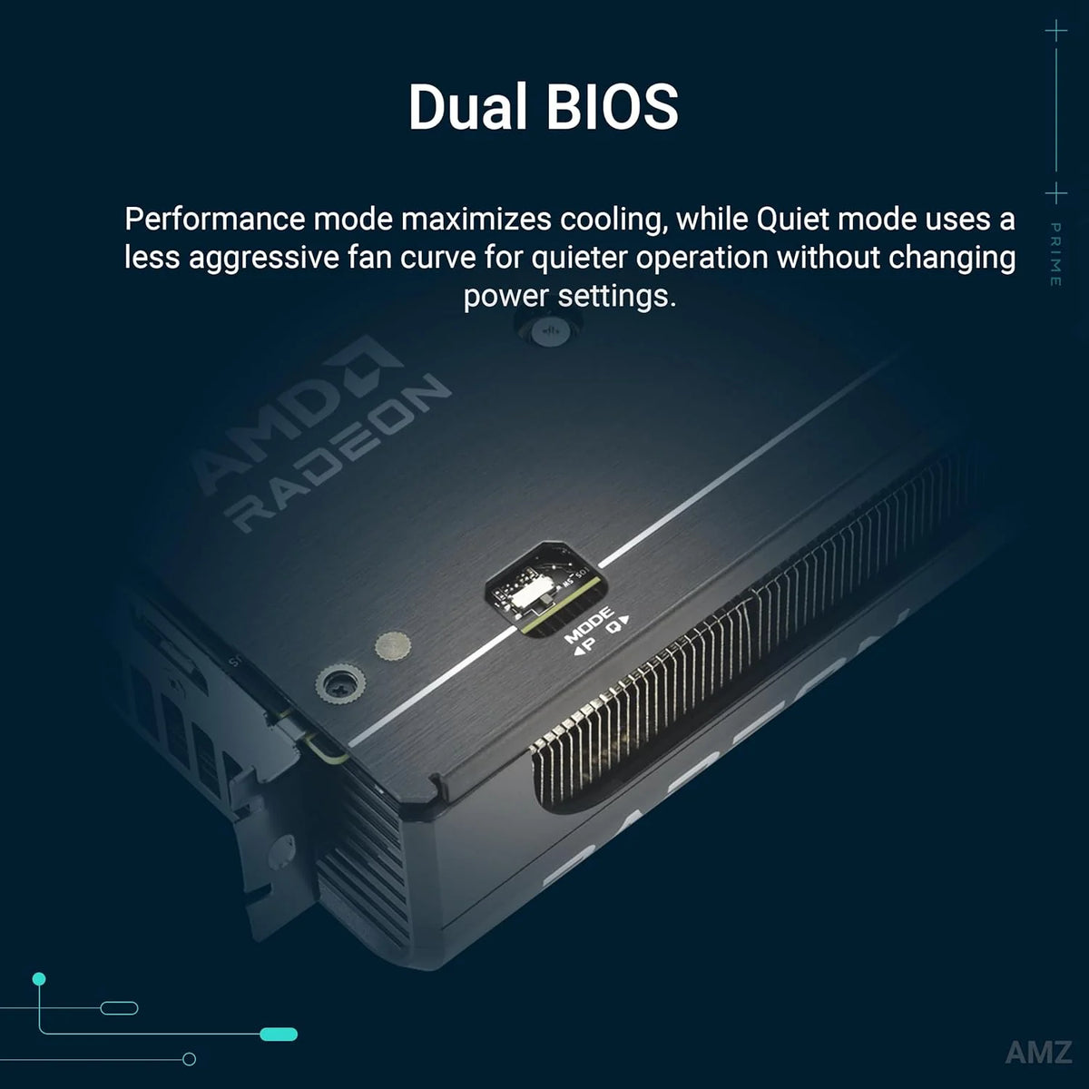 ASUS Prime Radeon RX 9060 XT OC Edition 16 GB GDDR6 karta graficzna dla graczy (AMD Radeon RX9060XT, AMD RDNA 4 architektura, PCIe 5.0, 1 x HMDI 2.1b, 2X DisplayPort 2.1a, PRIME-RX9060XT-O16G)