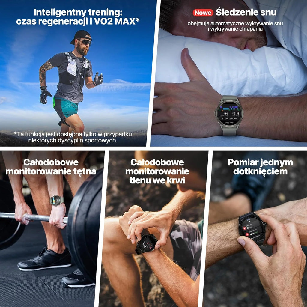Ticwatch Pro 5 Enduro Smartwatch dla mężczyzn z systemem Android Wear OS Smart Watch 90 h, akumulator 110+, tryby treningowe 7/24, tętno 5 ATM, kompas GPS, nie jest kompatybilny z iPhonem