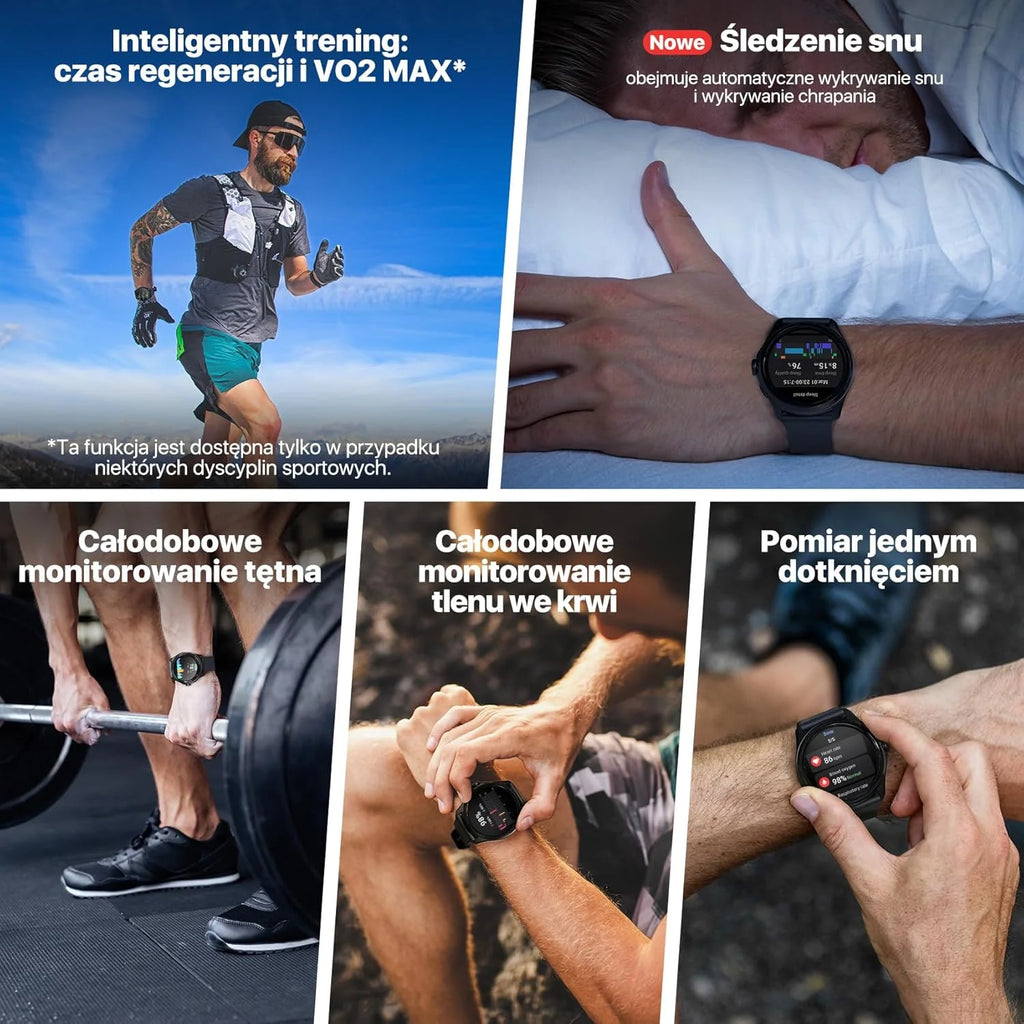Ticwatch Pro 5 Enduro Smartwatch dla mężczyzn z systemem Android Wear OS Smart Watch 90 h, akumulator 110+, tryby treningowe 7/24, tętno 5 ATM, kompas GPS, nie jest kompatybilny z iPhonem
