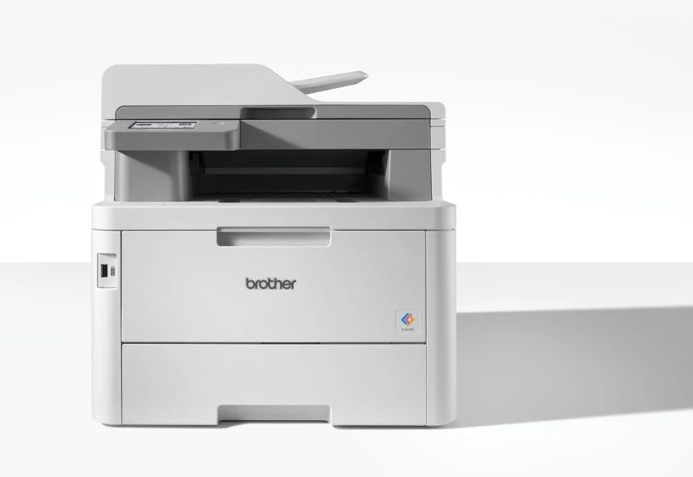 Brother MFC-L8340CDW profesjonalne i kompaktowe urządzenie wielofunkcyjne 4 w 1 (drukarka, skaner, kopiarka, faks, 30 stron/min.) białe/szare