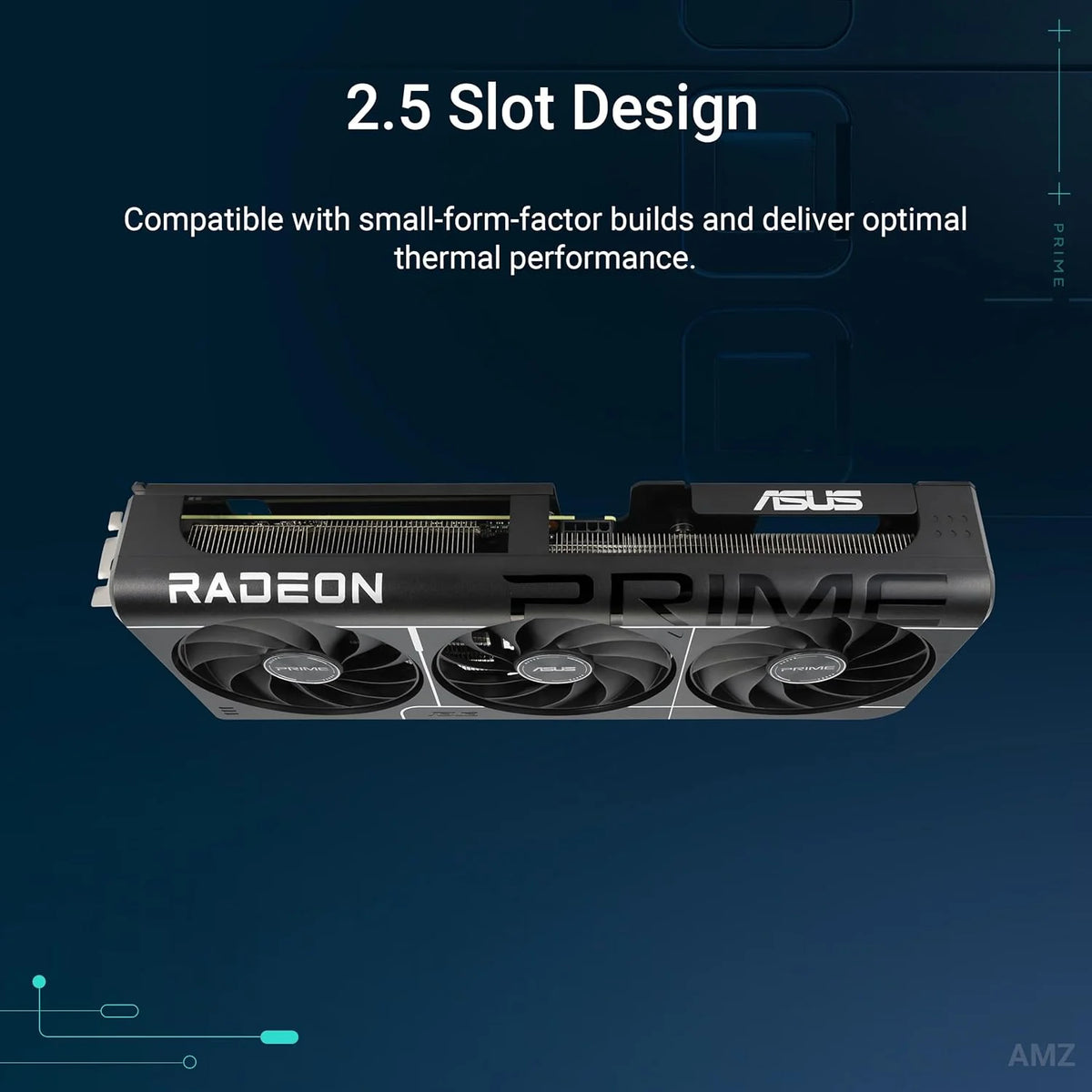 ASUS Prime Radeon RX 9060 XT OC Edition 16 GB GDDR6 karta graficzna dla graczy (AMD Radeon RX9060XT, AMD RDNA 4 architektura, PCIe 5.0, 1 x HMDI 2.1b, 2X DisplayPort 2.1a, PRIME-RX9060XT-O16G)