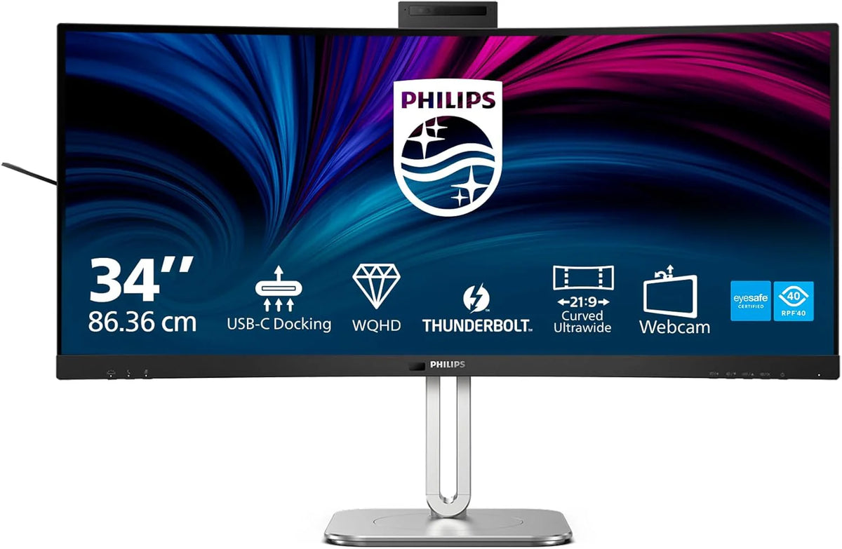 PHILIPS 6000 series 34B2U6603CH/00 monitor komputerowy 86,4 cm (34) 3440 x 1440 px Wide Quad HD LCD Szary
