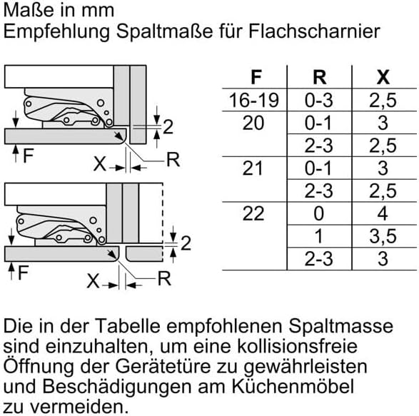 Bosch KIF81PFE0 Serie 8 lodówka do zabudowy, 177,5 x 56 cm, 289 l, zawias płaski, wyprodukowano w Niemczech, VitaFresh Pro 3 x dłuższa świeżość, oświetlenie LED, równomierne oświetlenie