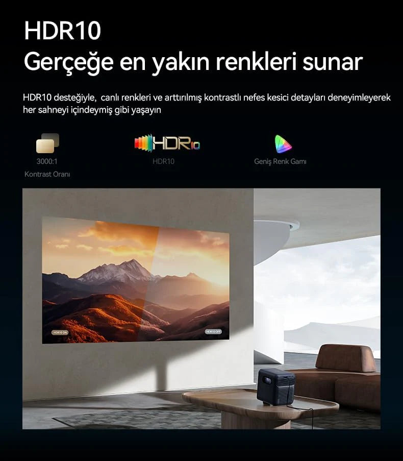Projektor Wanbo Mozart 1 Pro Full HD 1920 x 1080 pikseli 900 lm