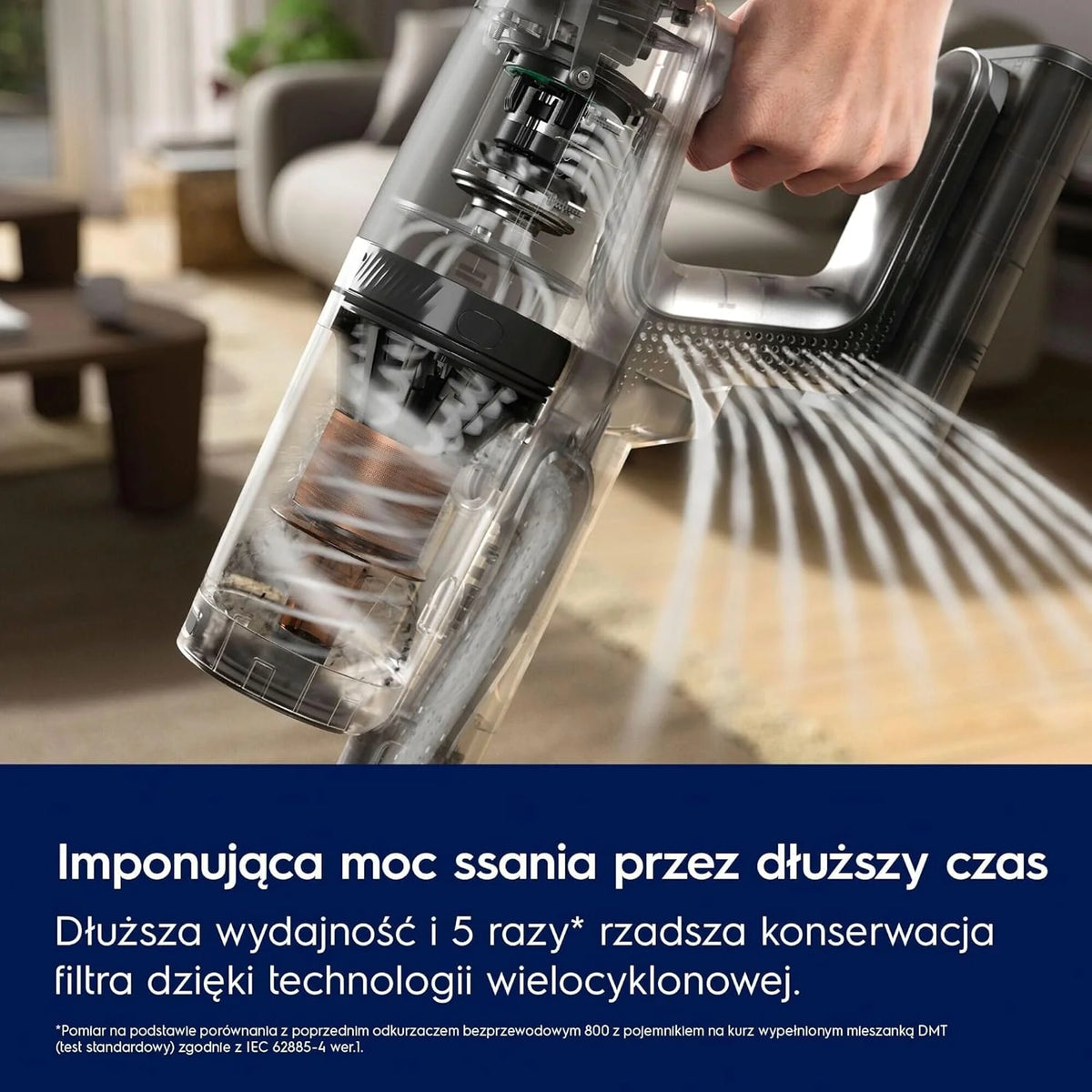 Electrolux Odkurzacz Bezprzewodowy Ultimate 800 EP82AB25UG, Dysza wielopowierzchniowa PowerPro, Ergonomiczna konstrukcja i tryb automatyczny na powierzchni, Czas pracy 90 minut, Miejska Szarość