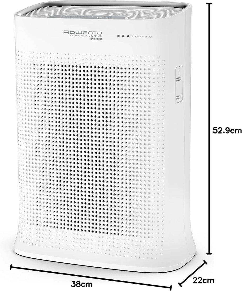 Rowenta PU6180 Intense Pure Air Home oczyszczacz powietrza | filtr HEPA | filtruje formaldehyd | CADR 360 m3/h | aplikacja czystego powietrza | 4 tryby automatyczne | mniej niż 32 dB (A) | wykończenie