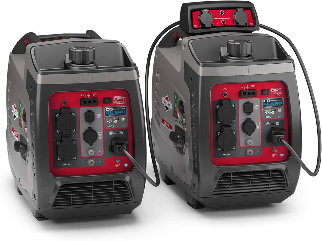 Briggs & Stratton 030800 Inwerterowy Generator Prądu z Serii Powersmart P2400 o Mocy 2400 W/1800 w Czystej Prądu, Bardzo Cichy i Lekki i Lekki, W