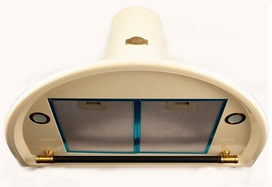 Kaiser Belle Epoque 9423 ElfBe, retro okap kuchenny 90 cm, okap, okap naścienny, odprowadzanie/recyrkulacja powietrza, 3 stopnie, 910 m³/h