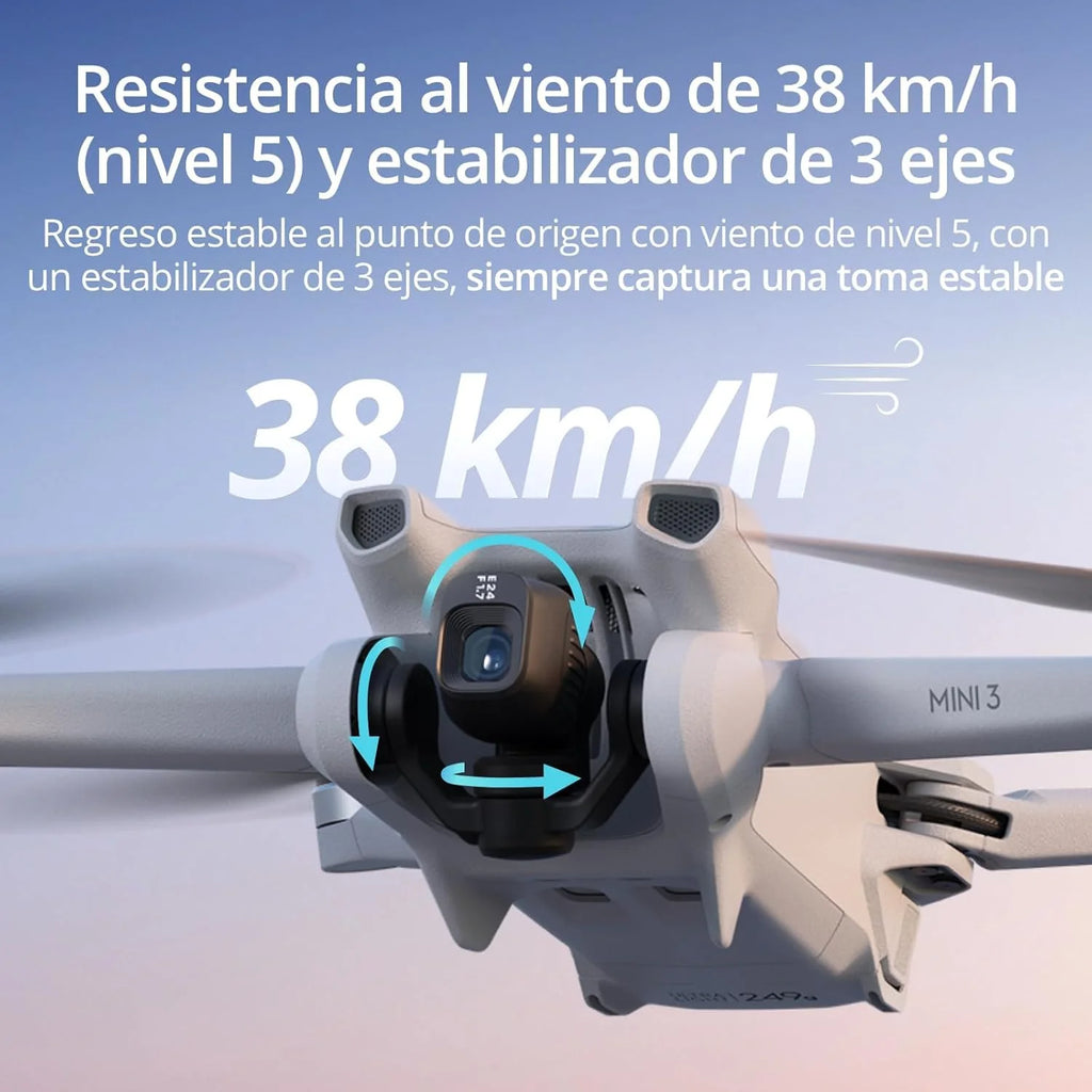 DJI Mini 3 Fly More Combo(DJI RC) Lekki i Składany Dron z Minikamerą z Opcją Nagrywania Wideo w Jakości 4K HDR, 38-Minutowym Czasem Lotu, True Vertical Shooting i Inteligentnymi Funkcjami, C0